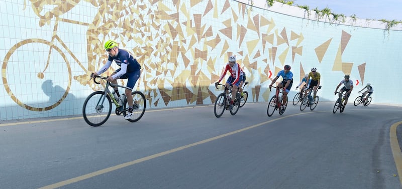 Houbara Tunnel is the new name for the underpass used by cyclists to connect Seih Assalam Road to Al Qudra cycling track. Courtesy: Dubai Media Office.