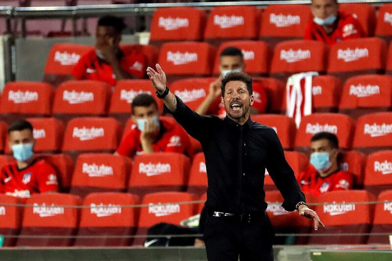 Atletico Madrid coach Diego Simeone. EPA