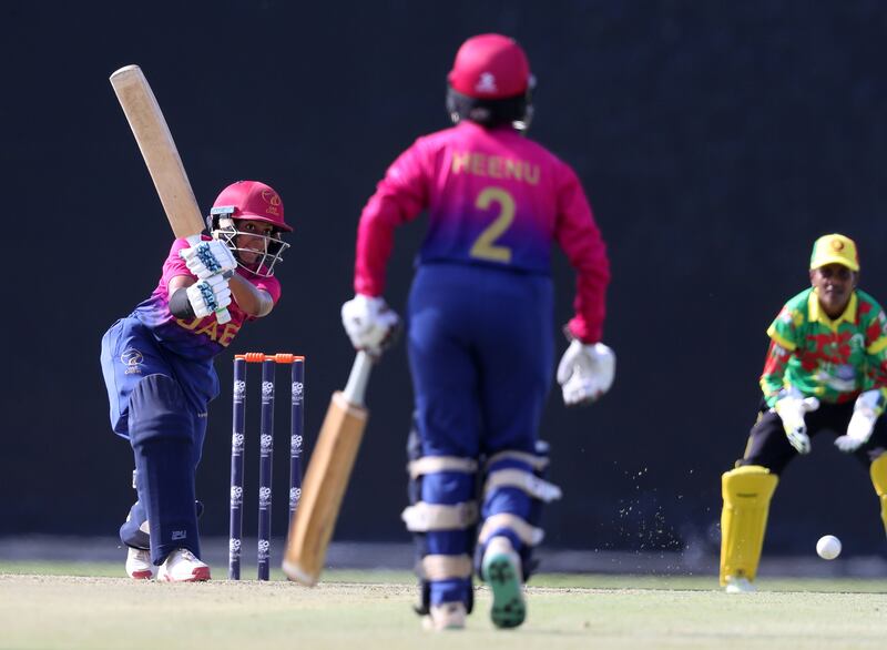 UAE's Theertha Satish scored 44 runs off 42 balls