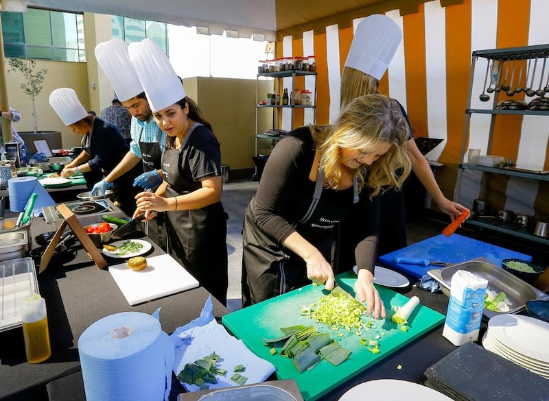 Cook-off at Kahraman Restaurant, Southern Sun Hotel, Abu Dhabi.  Victor Besa for The National