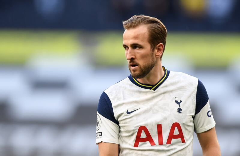 Harry Kane was due to report back for pre-season Covid-19 tests on Monday. PA