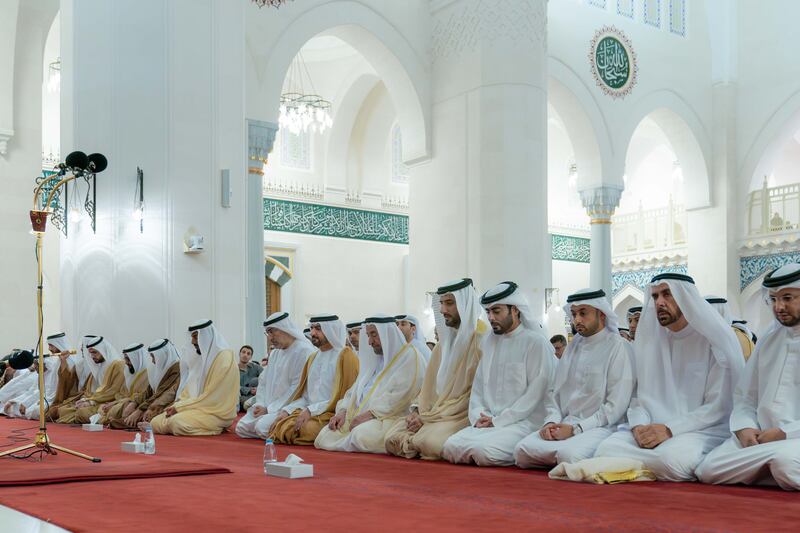 Sheikh Dr Sultan bin Muhammad Al Qasimi, Ruler of Sharjah, performed Eid Al Adha prayers at Sharjah Mosque