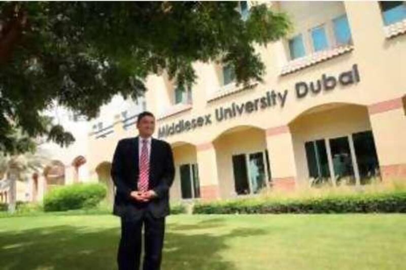 Dubai, 22nd July 2008.  Professor Raed Awamleh (PhD), Director of Middlesex University.  (Jeffrey E. Biteng / The National) *** Local Caption ***  JB0566-Raed.jpg