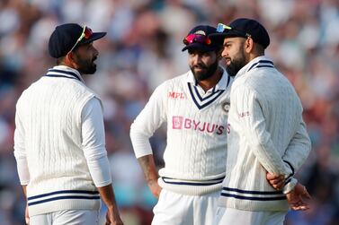 Cricket - Fourth Test - England v India - The Oval, London, Britain - September 2, 2021  India's Virat Kohli talk to teammates during the match Action Images via Reuters / Andrew Couldridge