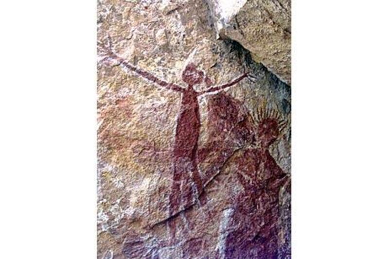 The rock art near Jowalbinna dates back thousands of years.