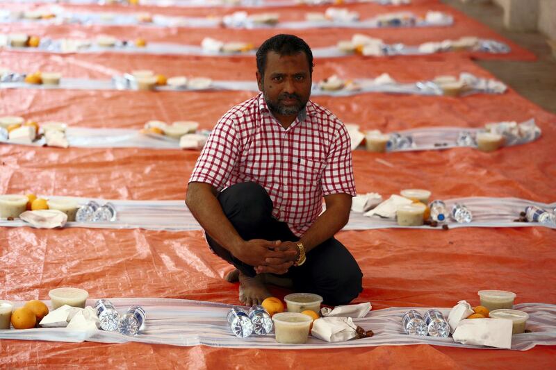 Dubai, United Arab Emirates - May 16, 2019: Sulthan Alaudeen. Mosque series for Ramdan. Lootah Masjid Mosque is an old mosque in Deira. Thursday the 16th of May 2019. Deira, Dubai. Chris Whiteoak / The National