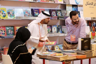 The Abu Dhabi International Book Fair will return on May 23 with strict safety measures in place.  Pawan Singh / The National 