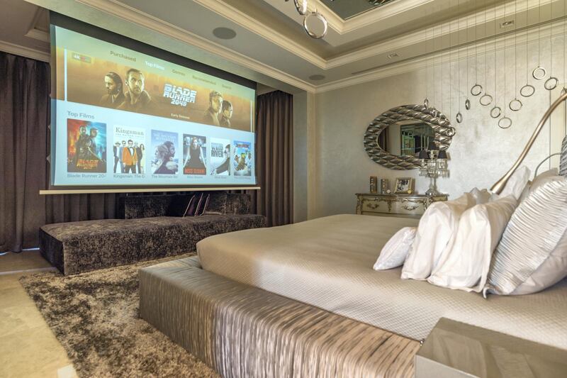 Those who like to watch TV while in bed will be in luck. Courtesy LuxuryProperty.com
