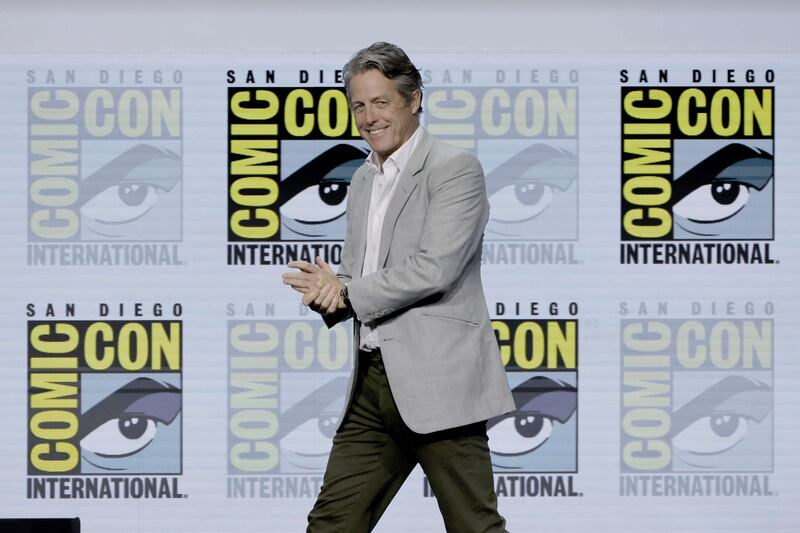 SAN DIEGO, CALIFORNIA - JULY 21: Hugh Grant speaks onstage at the "Dungeons & Dragons: Honor Among Thieves" panel during 2022 Comic-Con International: San Diego at San Diego Convention Center on July 21, 2022 in San Diego, California.    Kevin Winter / Getty Images / AFP
