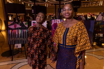  Kanyeyachukwu and his mother Silvia Tagbo-Okeke. Antonie Robertson / The National