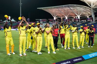 Uganda struggled at the top level of the T20 World Cup. AP