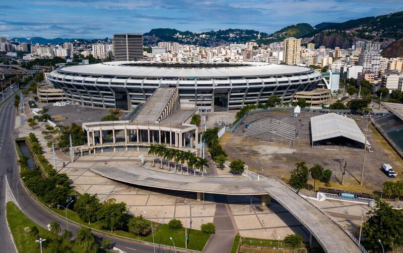 The Maracana Complex in Rio de Janeiro, Brazil, will host an emergency makeshift hospital for coronavirus patients with a capacity of 900 beds. Getty Images