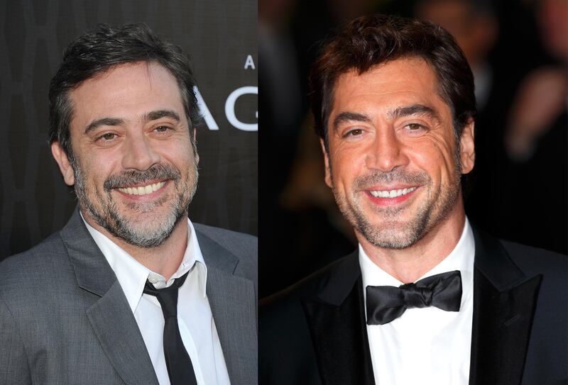 Jeffrey Dean Morgan and Javier Bardem (AFP Photo and Getty Images)