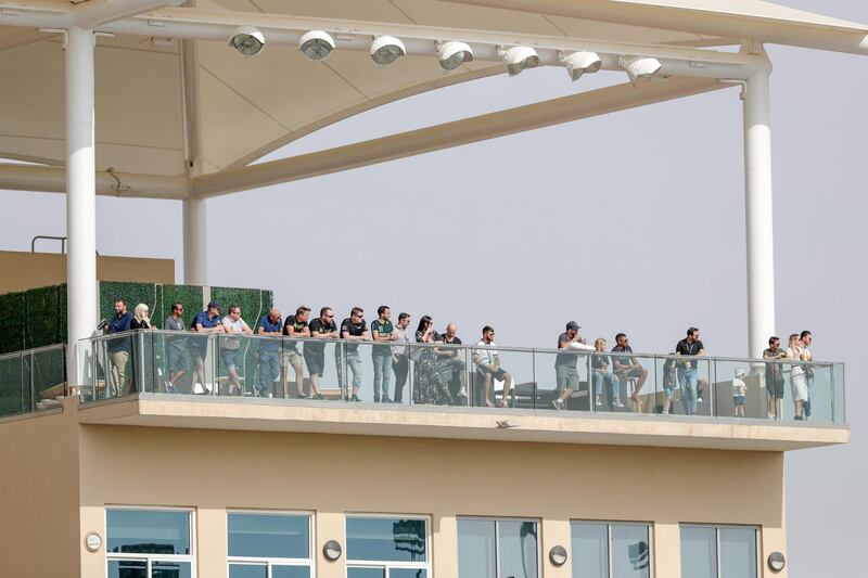 Abu Dhabi, April 6,2019.  FIA World Rallycross Championship at the Abu Dhabi, YAS Marina Circuit. -- Second Race. --Race fans.
Victor Besa/The National.
Section:  SP
Reporter:  Amith Passela