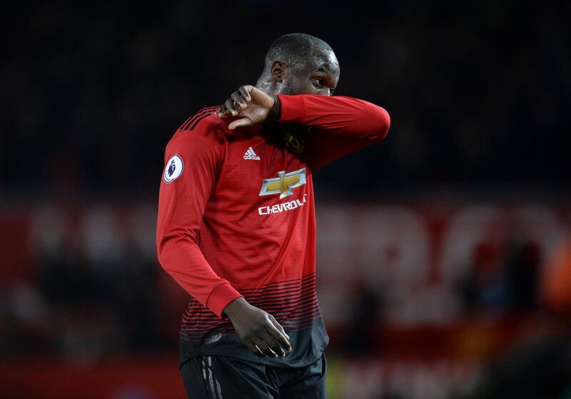 Manchester United's Romelu Lukaku after the match. Reuters