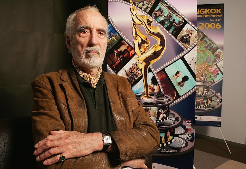 British actor Christopher Lee spent the latter part of 1945 tracking down Nazi war criminals after serving with the Royal Air Force. Getty Images