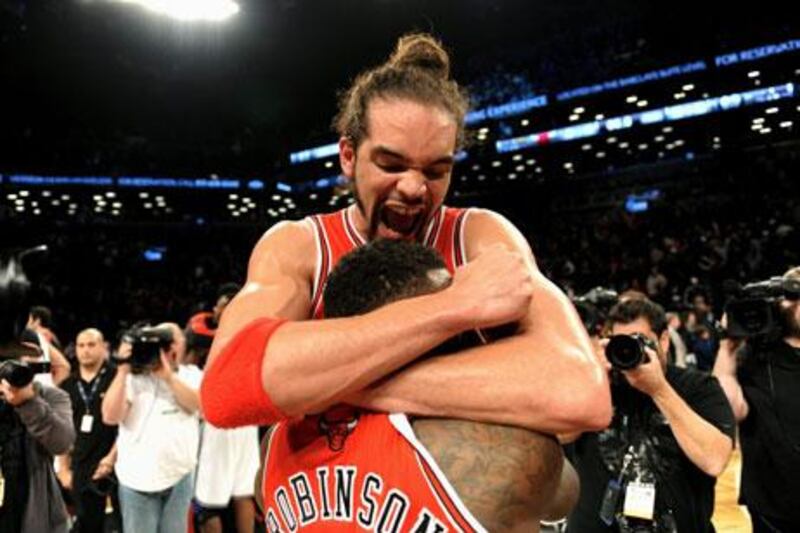 Joakim Noah scored 24 points for the Chicago Bulls. Peter Foley / EPA