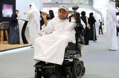 Salem Bawazir joined hundreds of job hunters at the careers fair held at Dubai World Trade Centre. Chris Whiteoak / The National