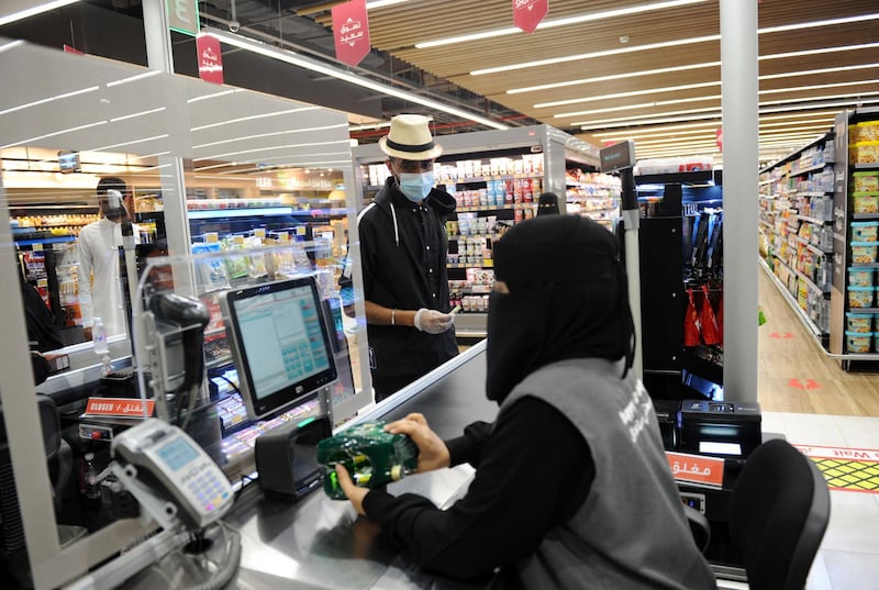 The hypermarket is part of efforts to empower more Saudi women in the workforce, LuLu officials say. AFP