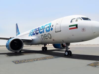 A Jazeera Airways aircraft. The airline has increased its fares in line with the rise in oil prices. Courtesy of Jazeera Airways.