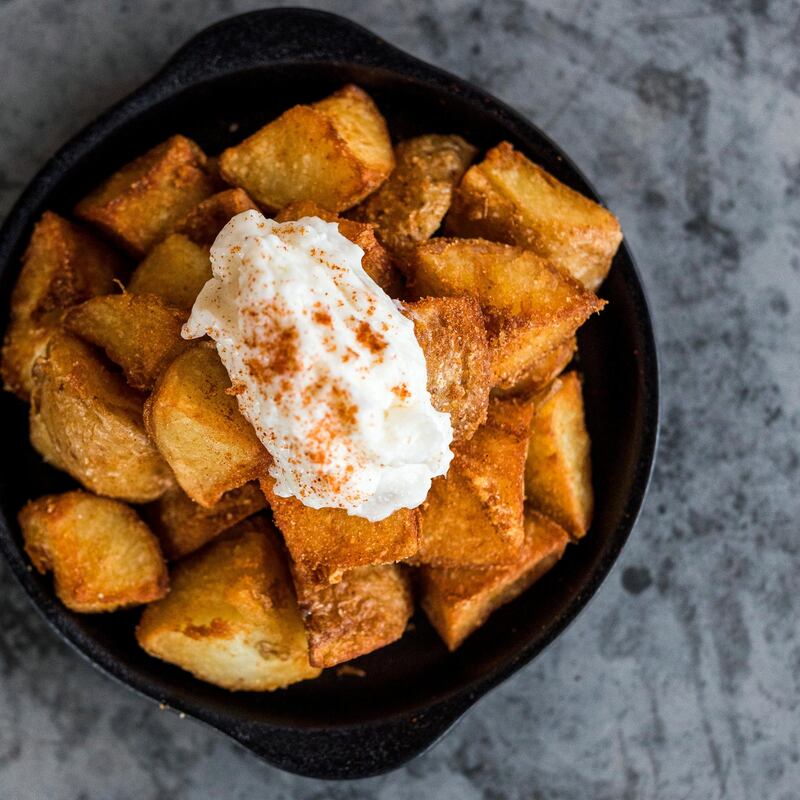 Batata toum at The Hummus Club in Perth, Australia  