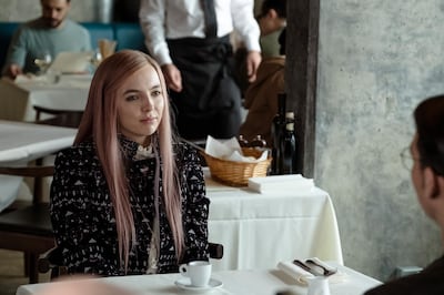This image released by BBC America shows Jodie Comer in a scene from "Killing Eve." On Wednesday, Dec. 11, 2019, Comer was nominated for a SAG Award for best actress in a drama series. (Gareth Gatrell/BBCAmerica via AP)