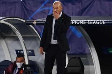 Real Madrid coach Zinedine Zidane is looking forward to the clasico against Barcelona. AFP