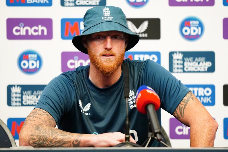 England's Ben Stokes during a press conference at Sophia Gardens, Cardiff on Thursday. PA