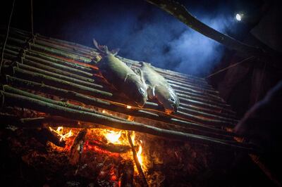Amazonian-style dinner. Photo by Malte Clavin