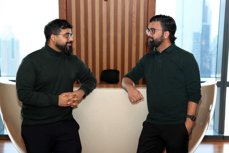 Fasset co-founders Daniel Ahmed, left, and Mohammad Raafi Hossain started working on their start-up in 2019. Pawan Singh / The National