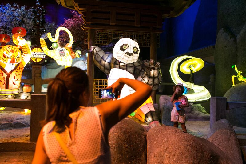 DUBAI, UNITED ARAB EMIRATES - JULY 18: 

Kung Fu Panda Zone.

The National's reporter, Hala Khalaf, took her daughter, Alana, to the new Dreamworks Animation Zone at Motiongate, Dubai Parks & Resorts.

(Photo by Reem Mohammed/The National)

Reporter: Hala Khalaf
Section: AC