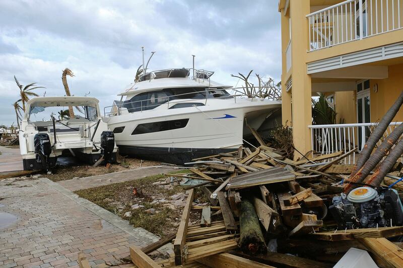 Damage in the aftermath of Hurricane Dorian on the Great Abaco island town of Marsh Harbour, Bahamas.  Reuters