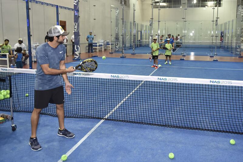 Sheikh Hamdan bin Mohammed, Crown Prince of Dubai, launches the inaugural Dubai Fitness Challenge in 2017. Courtesy Dubai Government Media Office