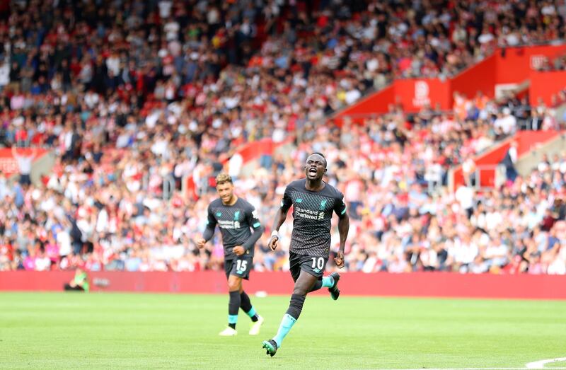 Centre forward: Sadio Mane (Liverpool) – Had a happy homecoming at his old club Southampton, scoring one goal, making another and fashioning a series of chances. Getty