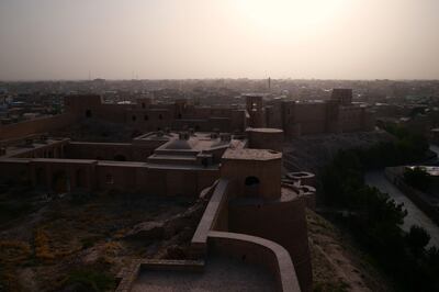 Sunset viewed from the top of one of Herat citadel's towers. Charlie Faulkner for The National