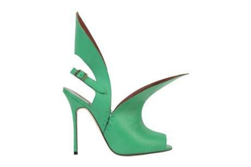 Manolo Blahnik Antinou shoes. Courtesy Harvey Nichols