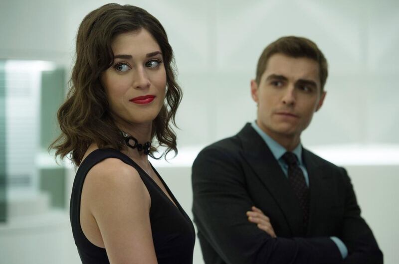 Lizzy Caplan and Dave Franco in Now You See Me 2. Courtesy Lions Gate / Everett / REX / Shutterstock 

