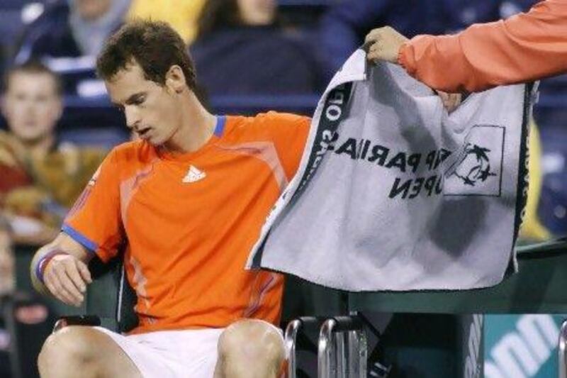 Murray lost to Guillermo Garcia-Lopez in the first round at Indian Wells on Saturday. Danny Moloshok / Reuters