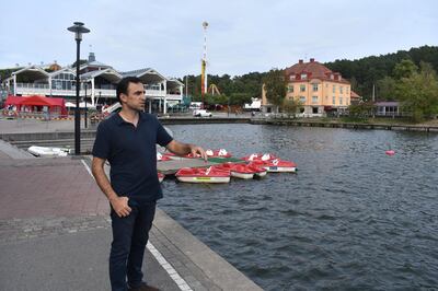 Afram Yacoub, an Assyrian activits looks out over the water in SÃ¶dertÃ¤lje. Photo by Gareth Browne