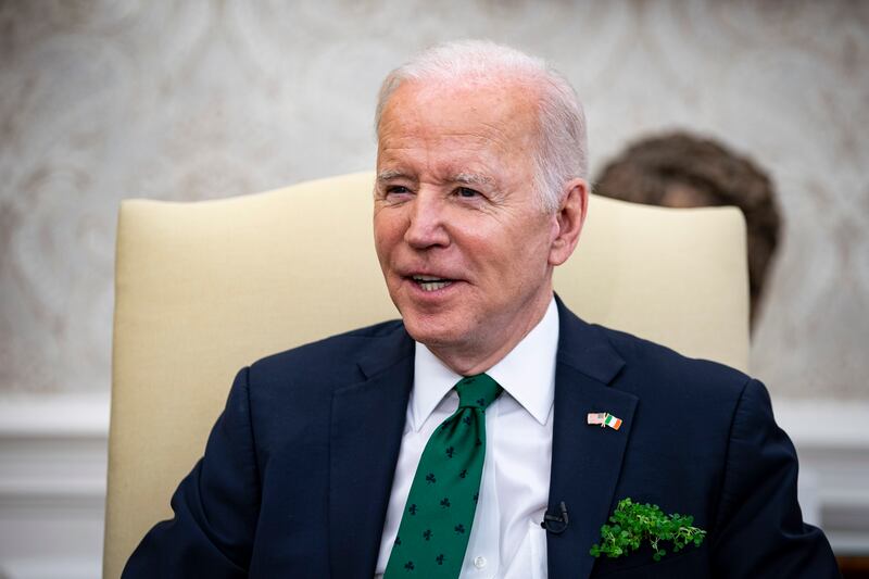 US President Joe Biden often refers to his Irish roots. EPA