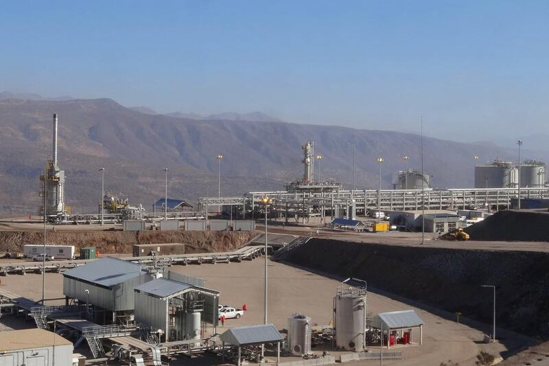 Taqa’s Atrush central processing facility, near Dohuk, about 85 kilometres north of the Iraqi Kurdistan capital of Erbil. Courtesy Taqa 