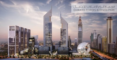 Rendering of Emirates Towers Business Park. Courtesy TECOM Group