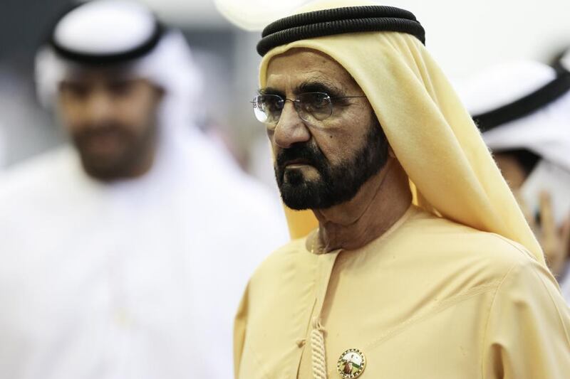 Sheikh Mohammed bin Rashid approved the initiative to boost use of online services. Christopher Pike / The National