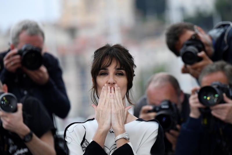 Paz Vega poses during a photocall for "Rendez-vous with… Sylvester Stallone' and 'Rambo V : Last Blood" at the 72nd edition of the Cannes Film Festival. Photo: AFP/Christophe Simon