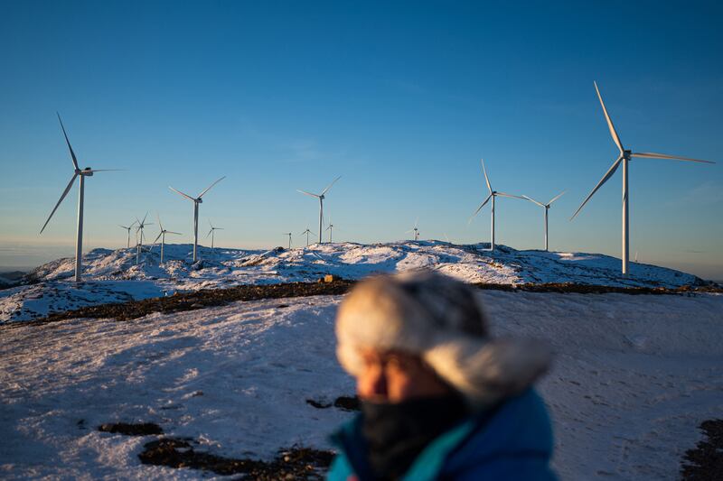 The Storheia wind farm in Norway. The country plays a balancing role in European power capacity. AFP