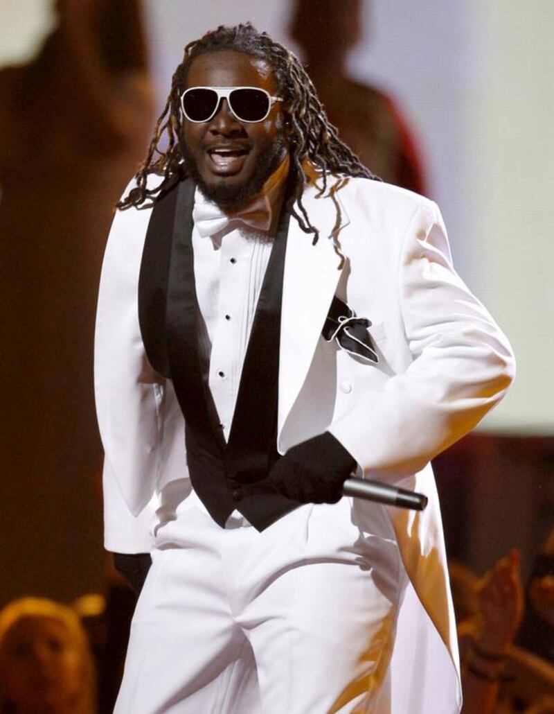 T-Pain, supported by the UK garage DJ The Artful Dodger, performs at the du Forum on Friday.  Reuters