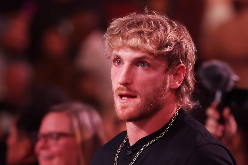 Logan Paul attends the cruiserweight bout between Jake Paul and Anderson Silva. AFP