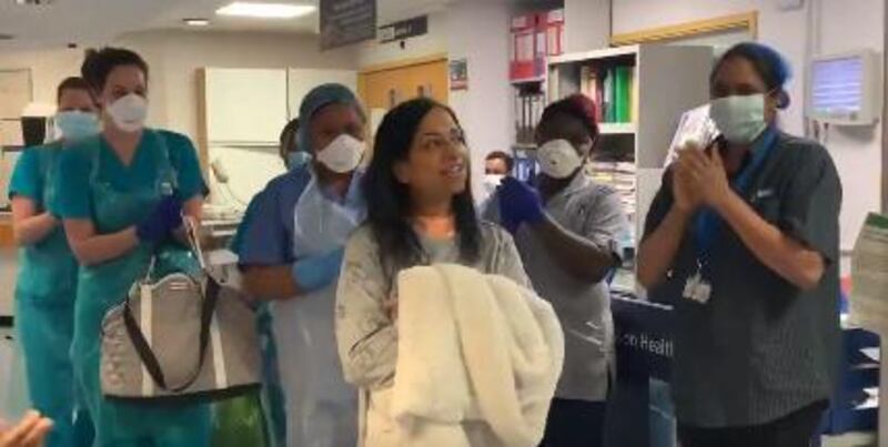 Jothy Kesavan is the first person to leave Croydon hospital's intensive care unit alive after being admitted with coronavirus.