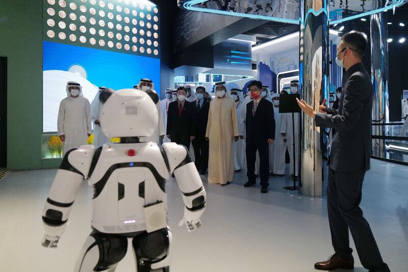 Sheikh Mohammed visited the China pavilion at Expo 2020.