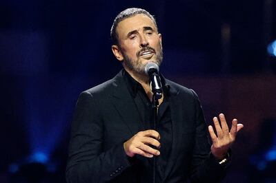 Iraqi singer Kadim A Sahir recently performed a rare song in English. AFP